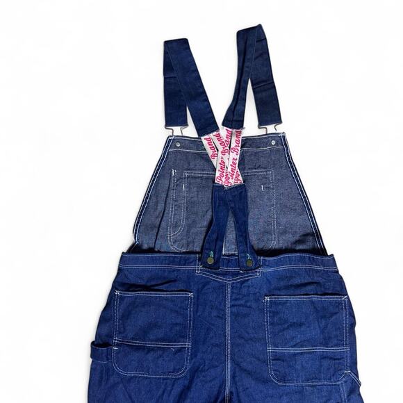Pointer Brand Vintage 80s USA Denim Workwear Low Back Overalls Jeans 40 - Picture 4 of 7
